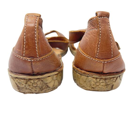 Josef Seibel Rosalie Leather Closed Toe Sandals Cognac Womens Size EU 40 US 9 - Picture 5 of 9